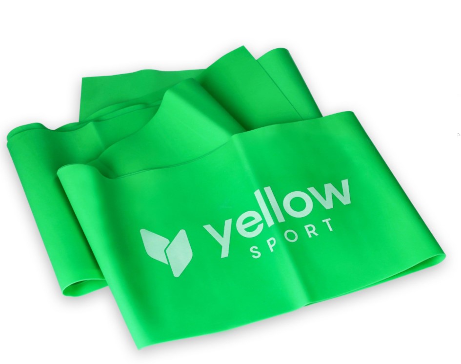 Übungsgummi gelbFLAT Band grün Widerstand 5-8 kg