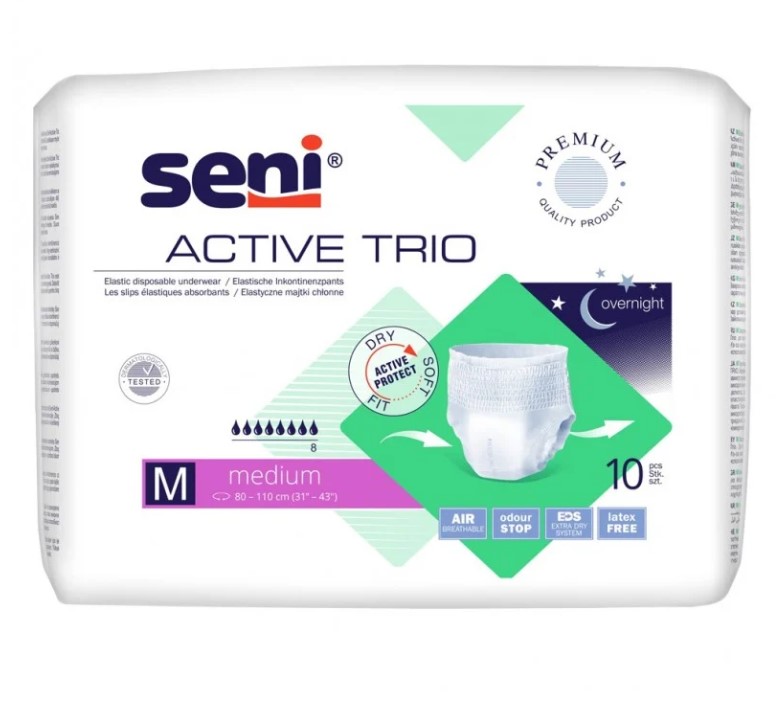Seni Active Trio saugfähige Höschen MEDIUM 10Stück
