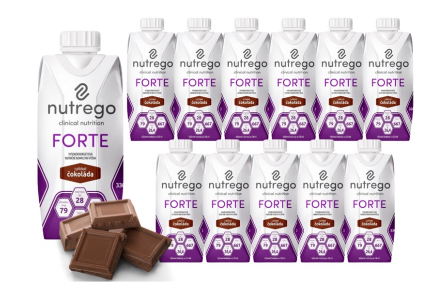 Nutrego Forte 12x330 ml Schokolade Kalorien- und eiweißreiche Ernährung