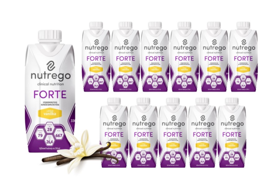 Nutrego Forte 12x330 ml Vanille Kalorien- und eiweißreiche Ernährung