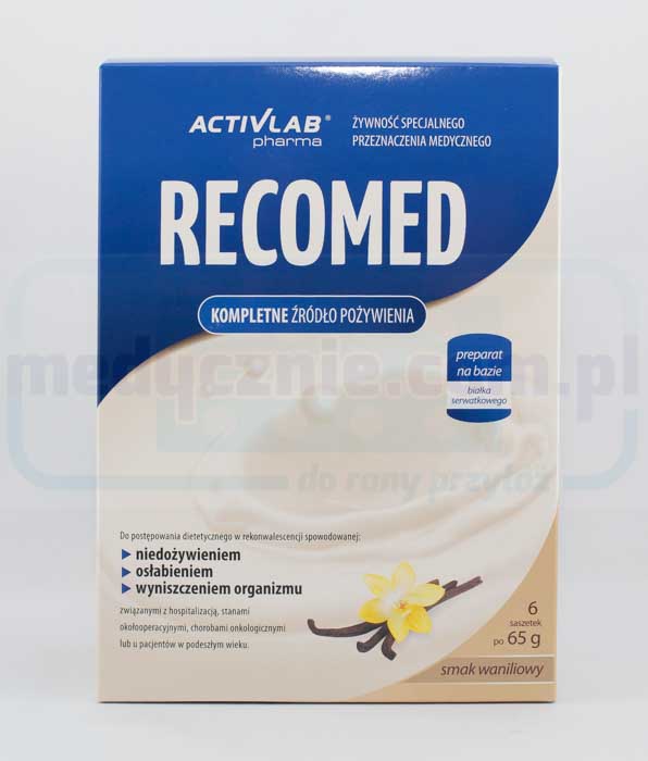 RecoMed Nährstoffcocktail 6x65g Vanille