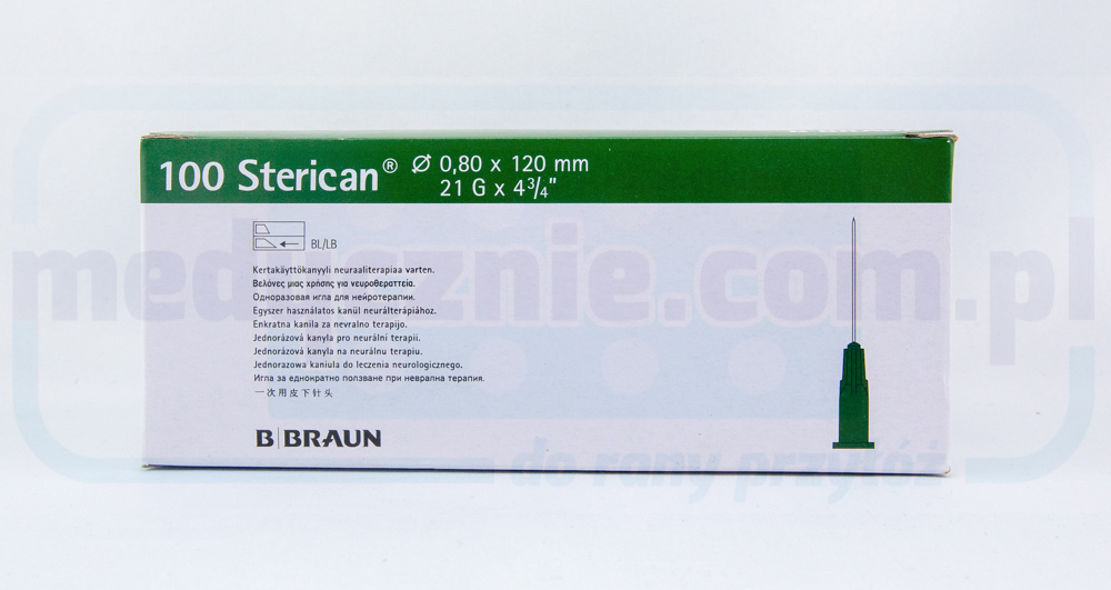 Sterican Nadel Sterican G21 0.8*120mm 100Stk REF 4665643