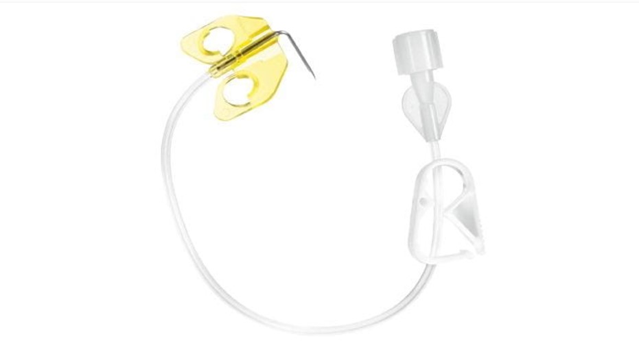 SURECAN Braun Portnadel 0.9x15mm 20G REF 04448332 Huber Typ mit Flügeln und Schlauch