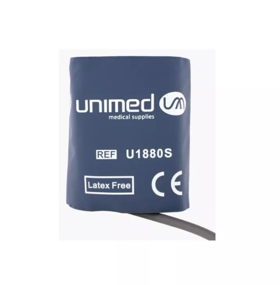 UNIMED U1880S Erwachsene 1 Schlauchmanschette für elektronisches Blutdruckmessgerät