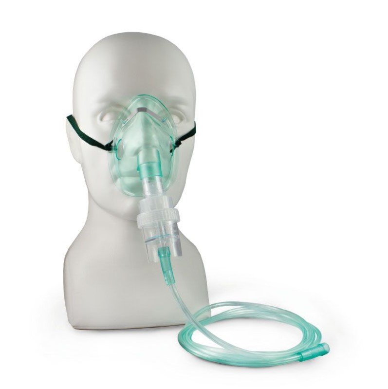 Sauerstoffmaske mit Vernebler und Schlauch L für Erwachsene 1St.