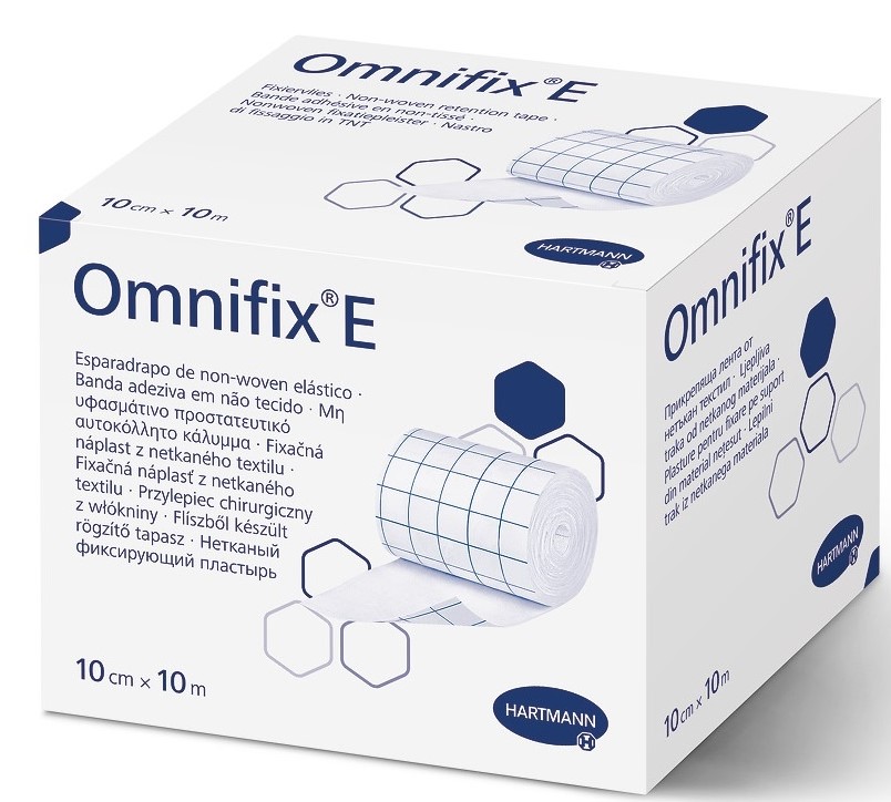 Omnifix E Vliesband 10cm*10m 1pc selbstklebende Verbandrolle