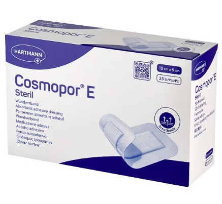 Verband mit Saugeinlage COSMOPOR E 10* 6cm 25Stk