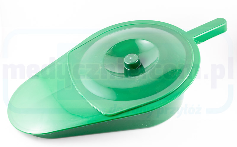 Sanitärbecken mit Deckel Kunststoff grün