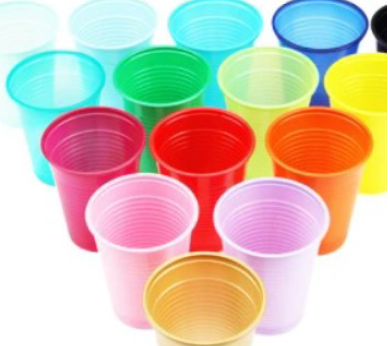 Einwegbecher 100Stk. gelb