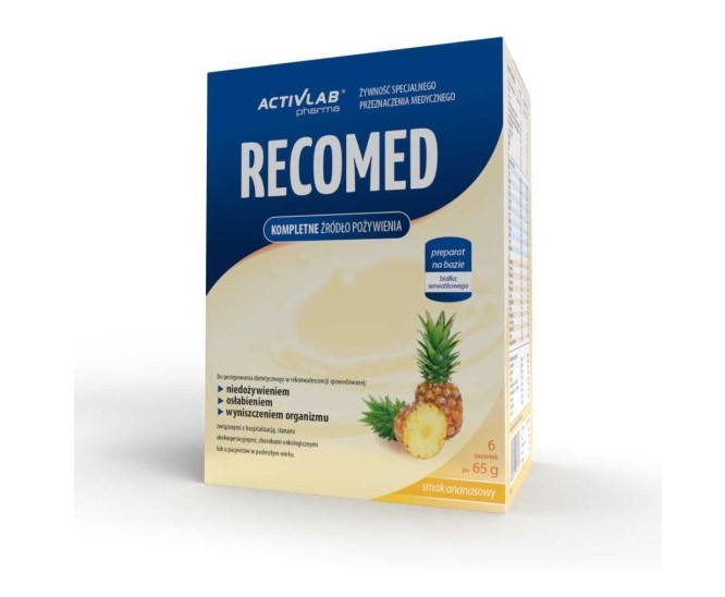 RecoMed Nährwertcocktail 6x65g Ananas