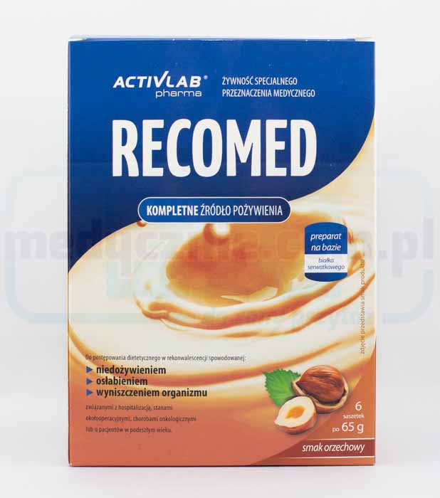 RecoMed Ernährungscocktail 6x65g Walnuss