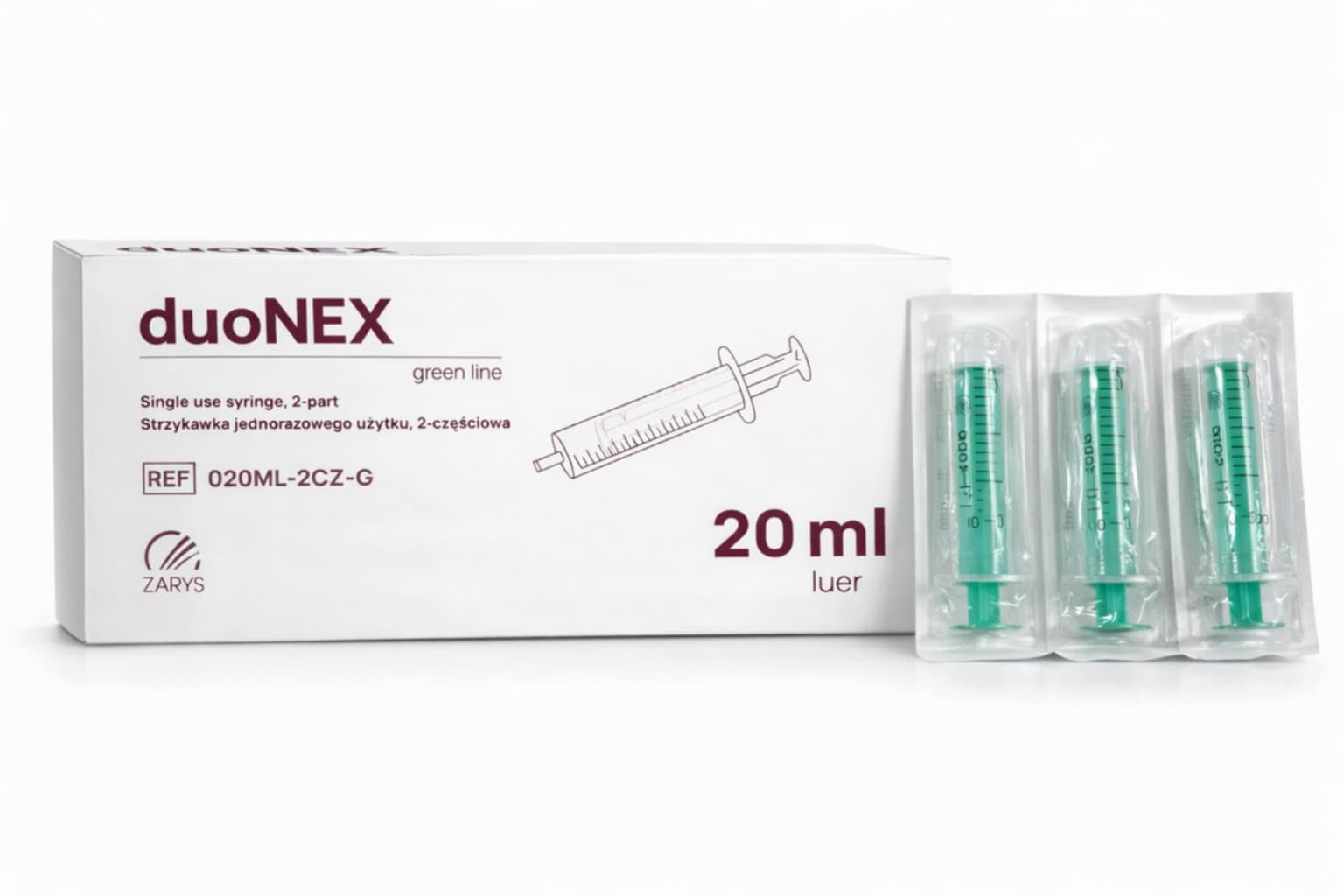 Spritzen 20ml 100 St. duoNEX steril j.u.
