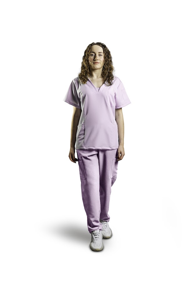 GAIA Damen Medizinisches Set Puderrosa XS