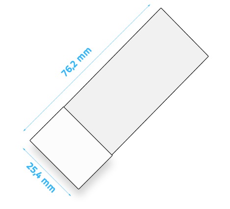 Objektträger mit mattem Feld 76 x 26 x 1mm 50Stk.
