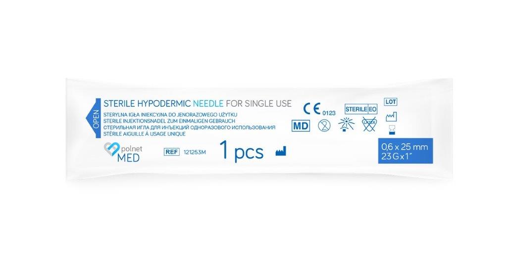 Nadeln j.u. POLnet-MED 0.6 x 25mm 100Stk – Bild 2