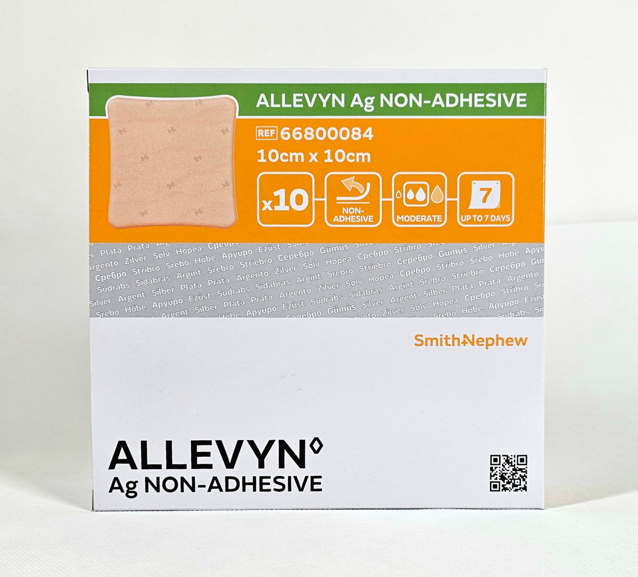 Allevyn Ag Nicht-Klebend 10* 10cm 1St.