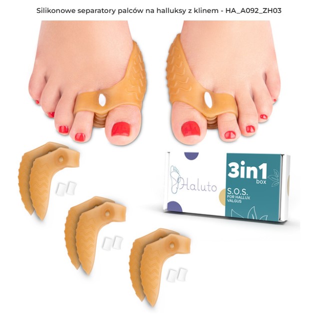 Hallux valgus - HA_A092_ZH03 Zehentrenner-Set für Hallux valgus – Bild 2