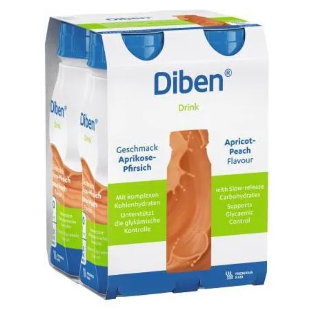 Fresenius Diben Drink 4x200ml Aprikose-Pfirsich