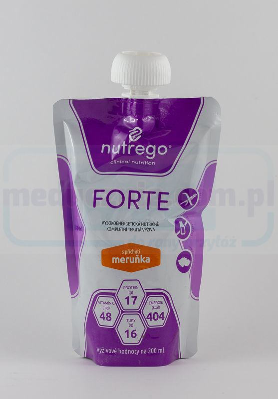 Nutrego Forte 12x200 ml Aprikose Hochkalorische, proteinreiche Ernährung