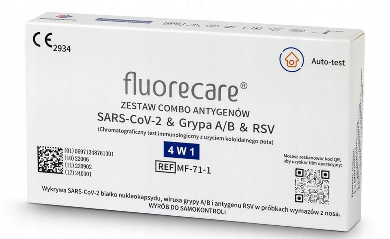 Test COMBO covid 19 + Influenza A+B, RSV 4in1 – Bild 2