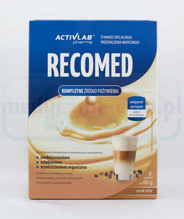 RecoMed Ernährungscocktail 6x65g Latte