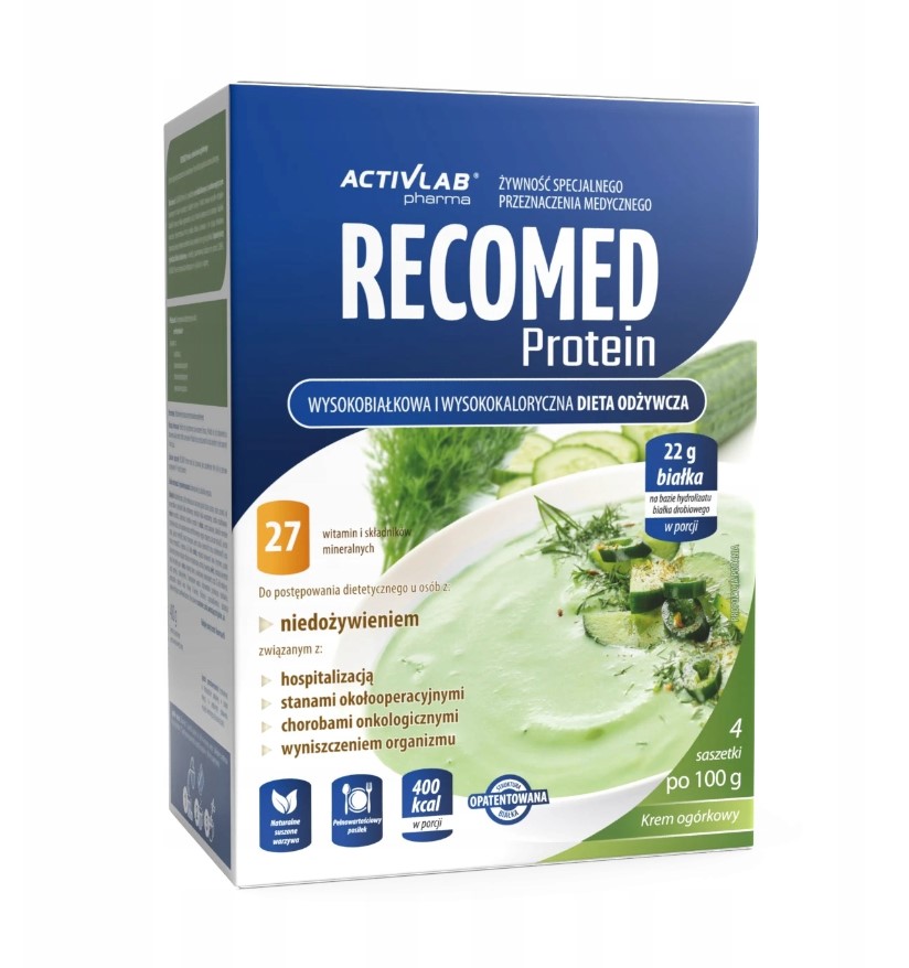Recomed Protein 4x100g Gurkencreme