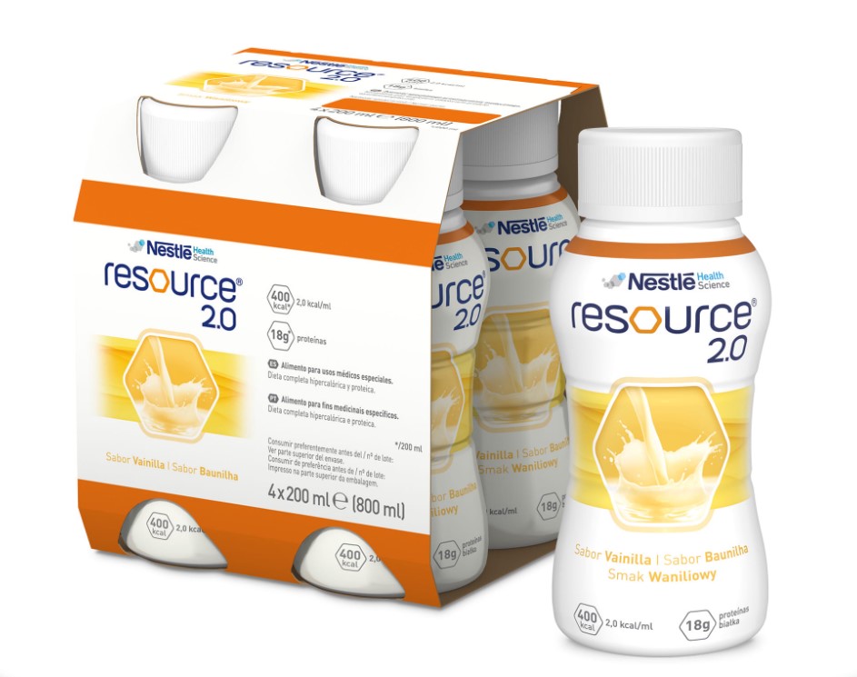 Ressource 2.0 4x200ml Vanille-Geschmack