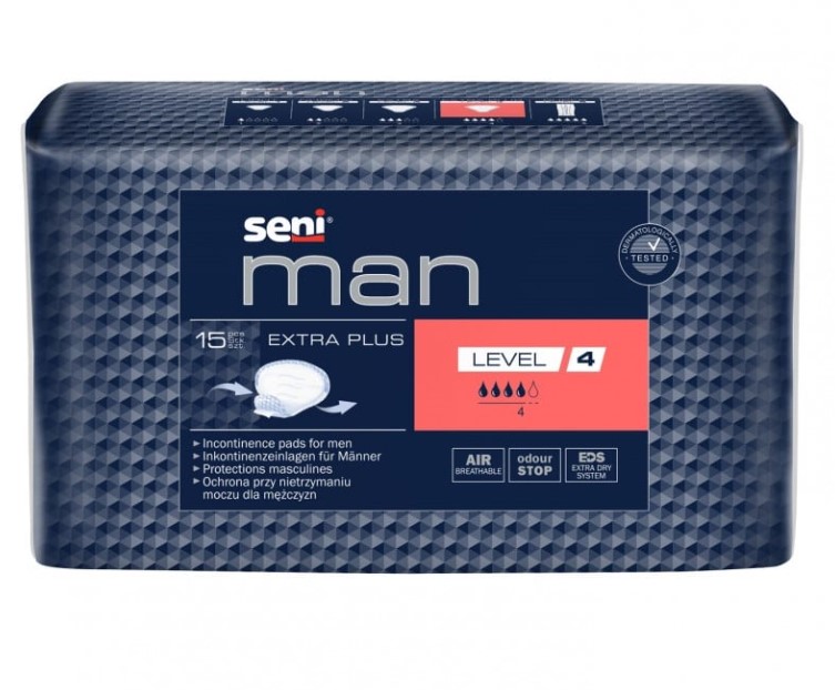 15Stück Seni Man Level 4 Extra urologische Einlagen für Männer