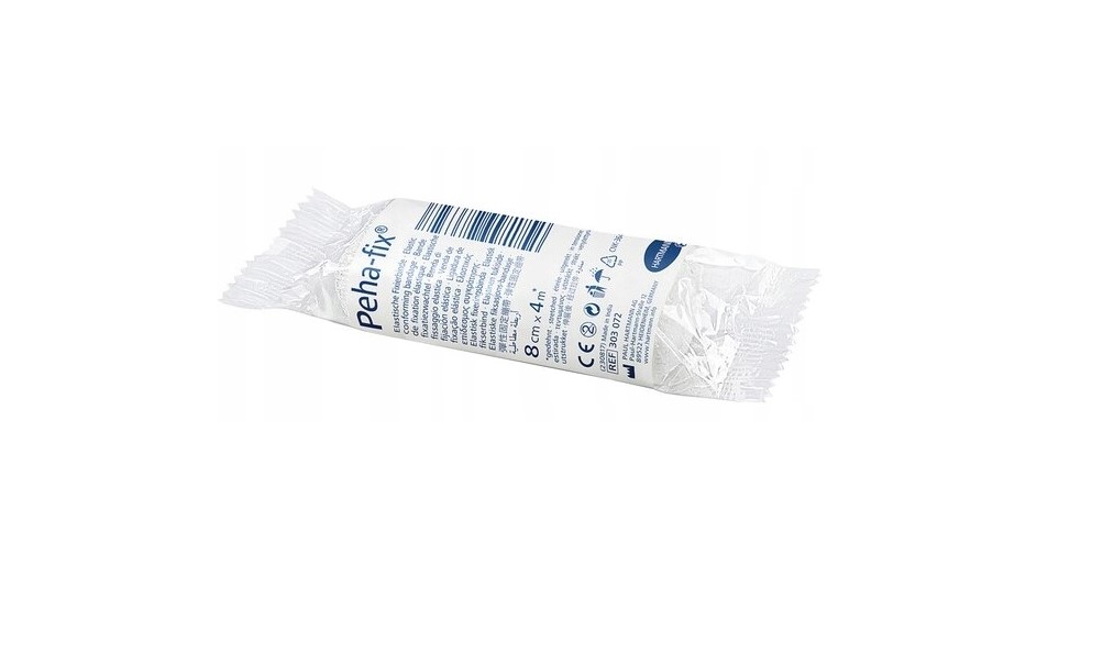 Peha-Fix 8cm *4m 1pc einzeln verpackt, halbflexible Binde