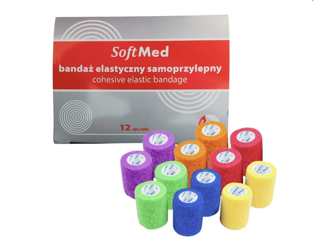 Selbstklebende Binde 15 cm x 4,5 m, 12 Stück, fest, Set