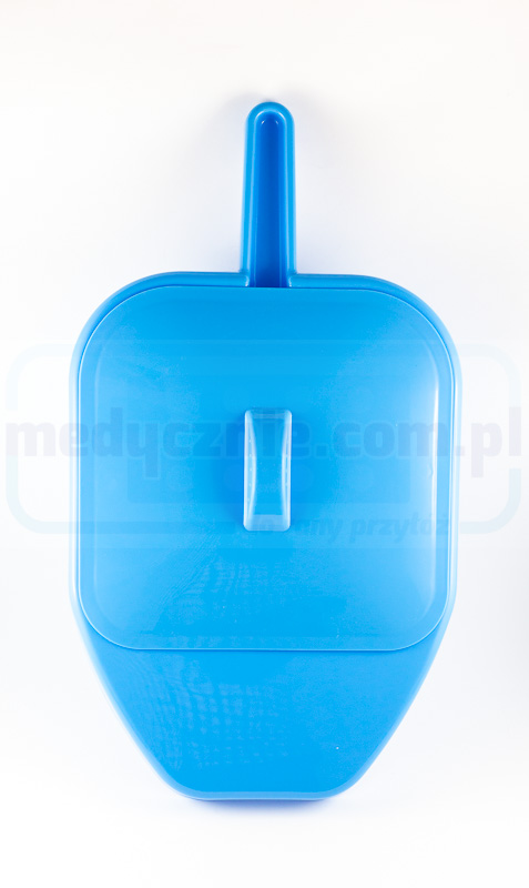 Sanitärbecken mit Deckel Kunststoff blau – Bild 2